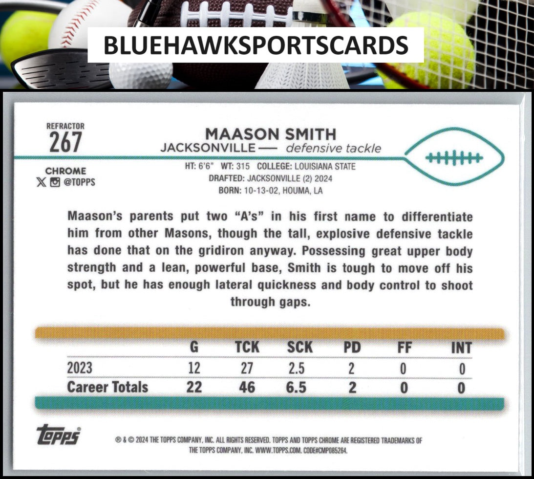 2024 Topps Chrome #267 Maason Smith Refractor