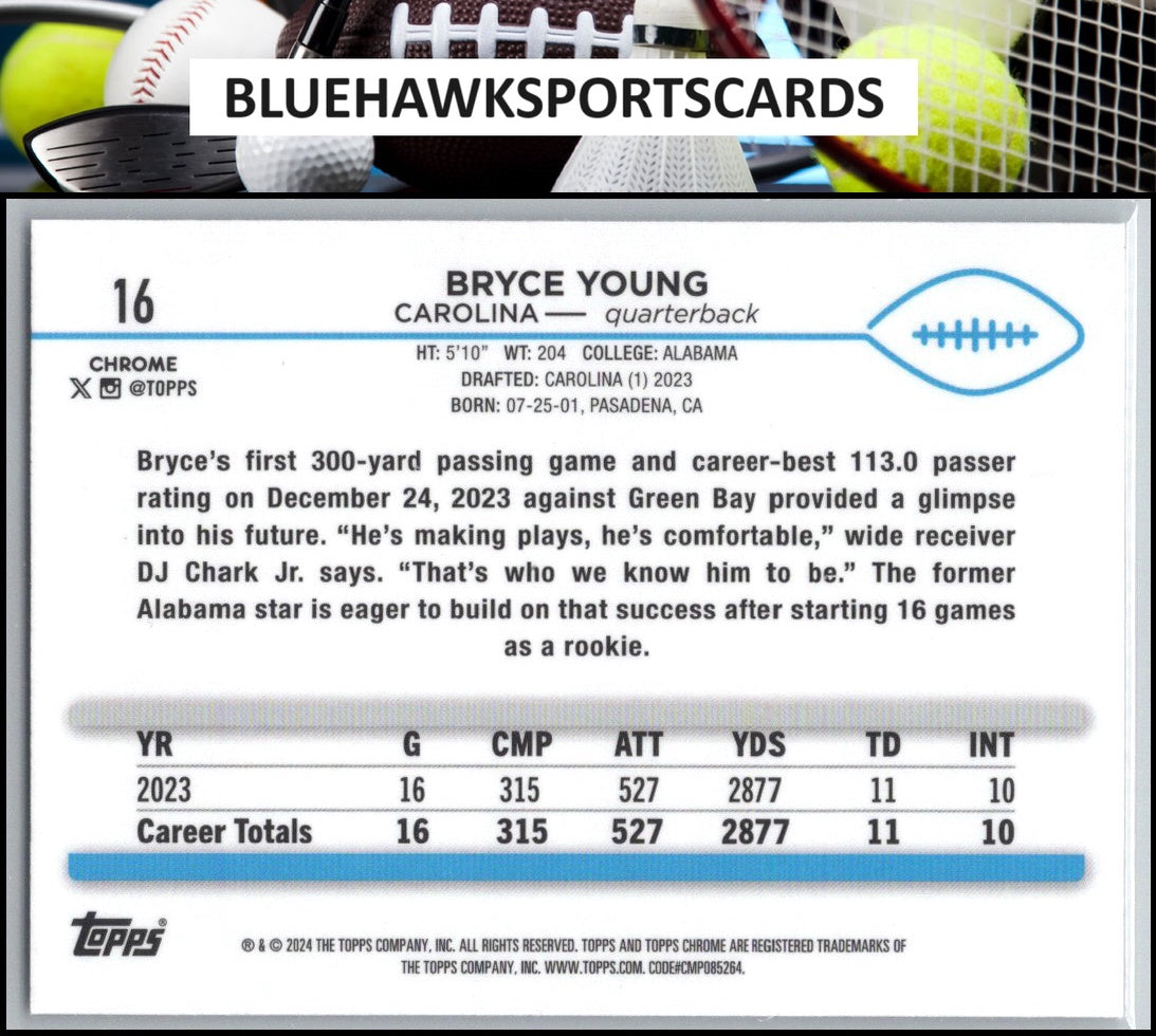 2024 Topps Chrome #16 Bryce Young