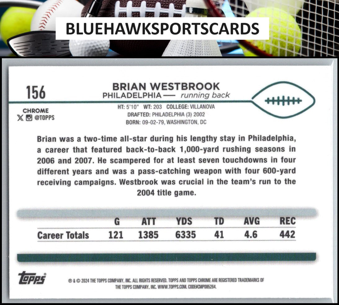 2024 Topps Chrome #156 Brian Westbrook