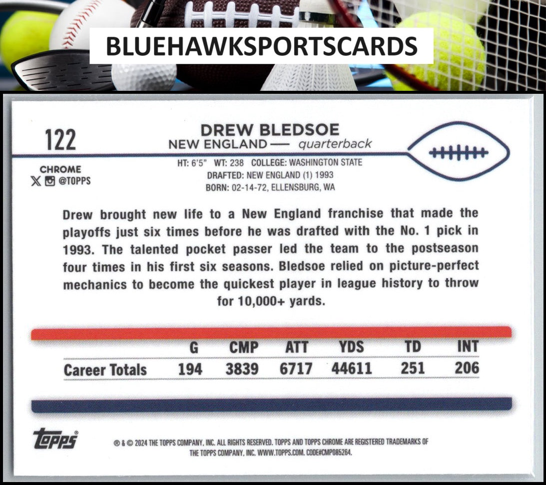 2024 Topps Chrome #122 Drew Bledsoe