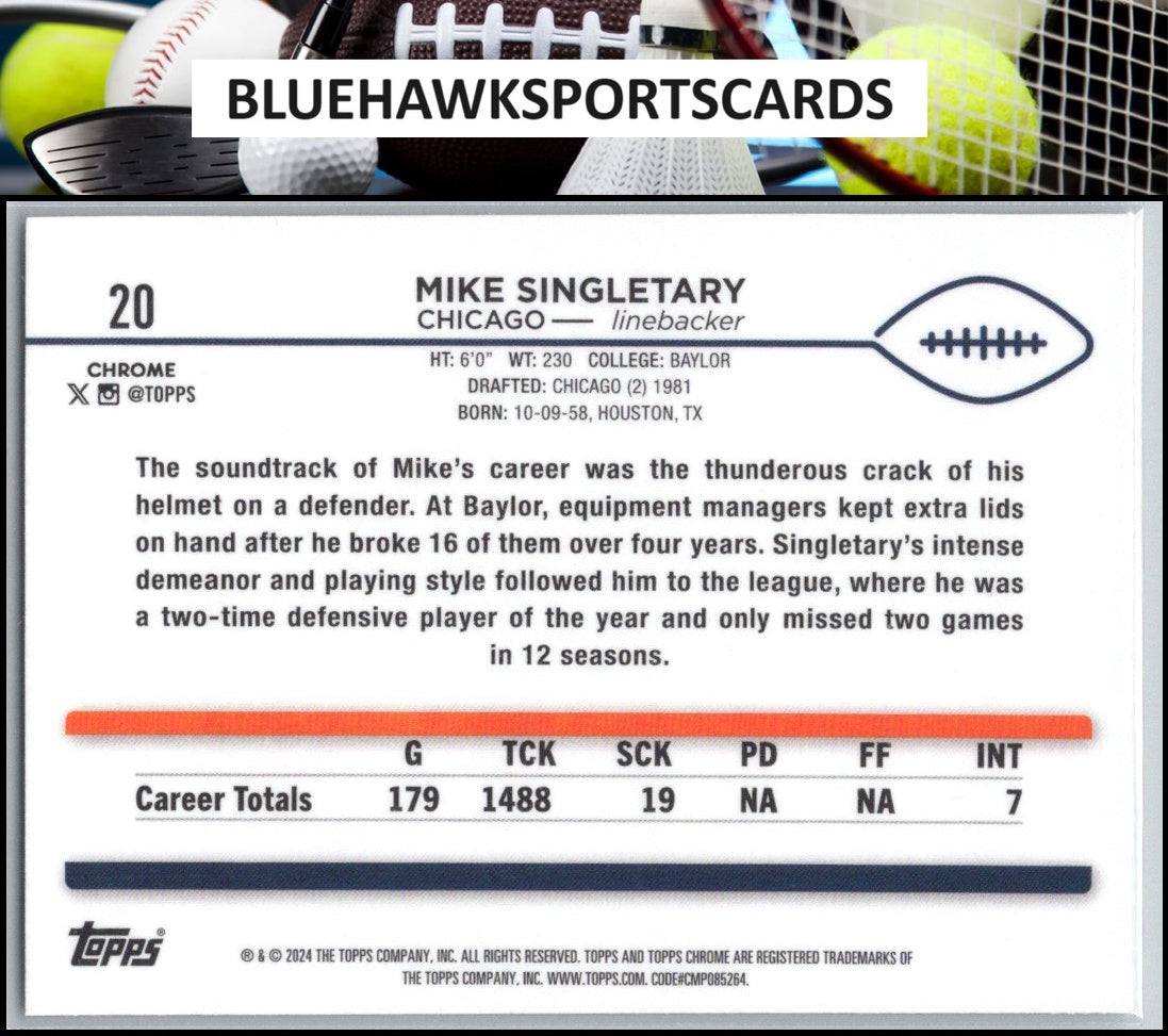 2024 Topps Chrome #20 Mike Singletary