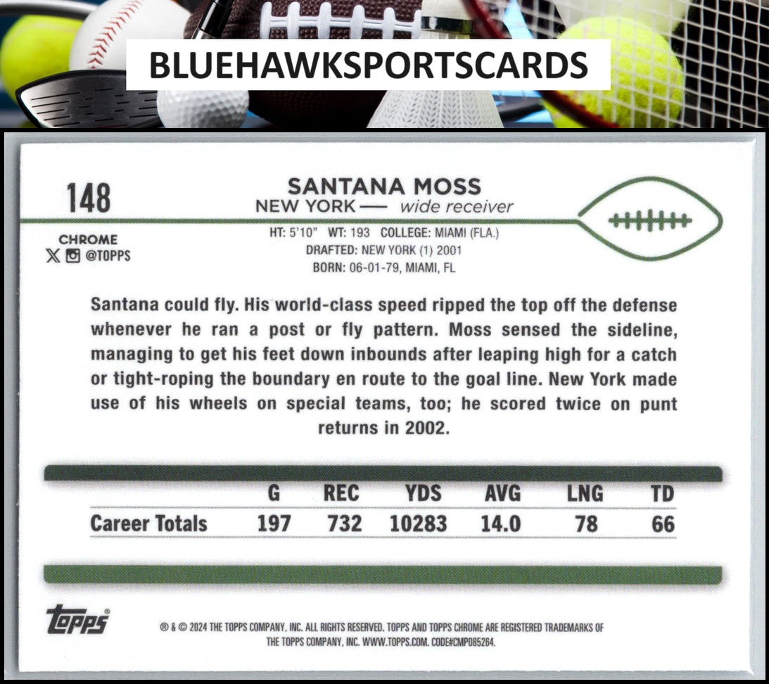 2024 Topps Chrome #148 Santana Moss