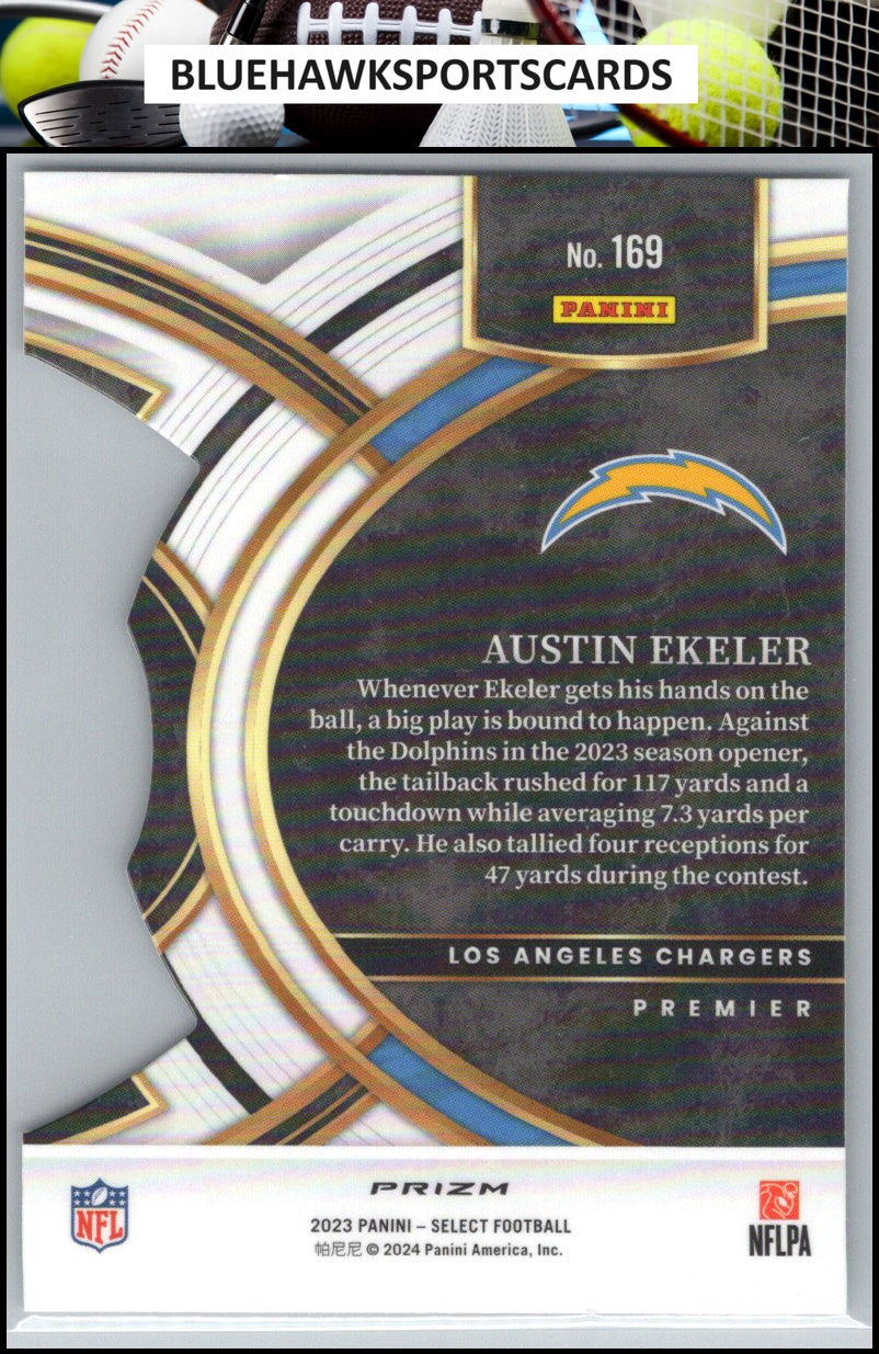 2023 Panini Select #169 Austin Ekeler Silver Prizms Die Cuts