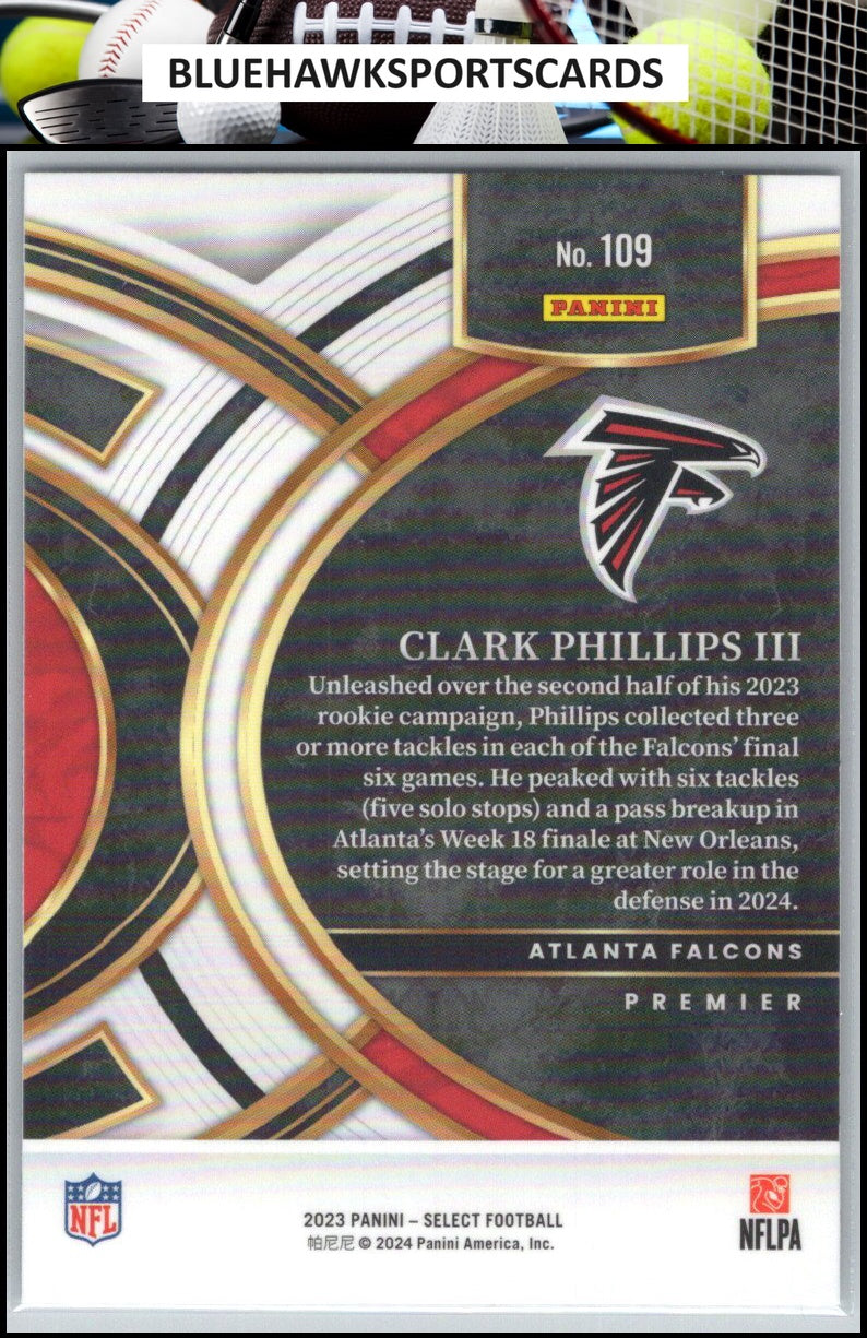 2023 Panini Select #109 Clark Phillips III