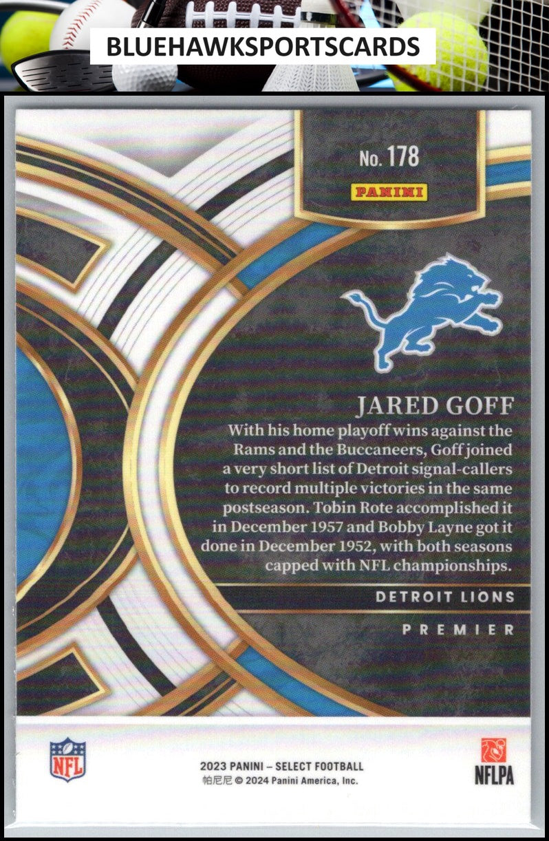 2023 Panini Select #178 Jared Goff