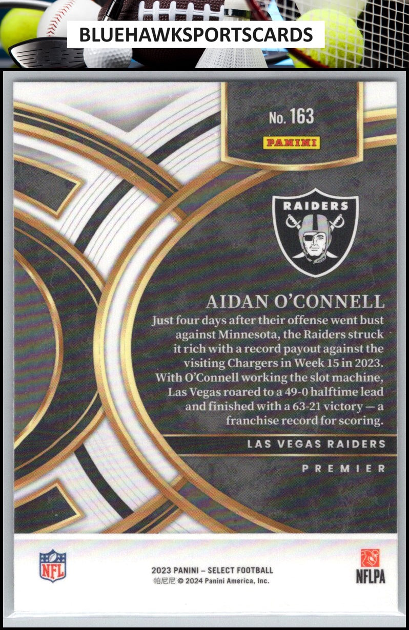 2023 Panini Select #163 Aidan O'Connell