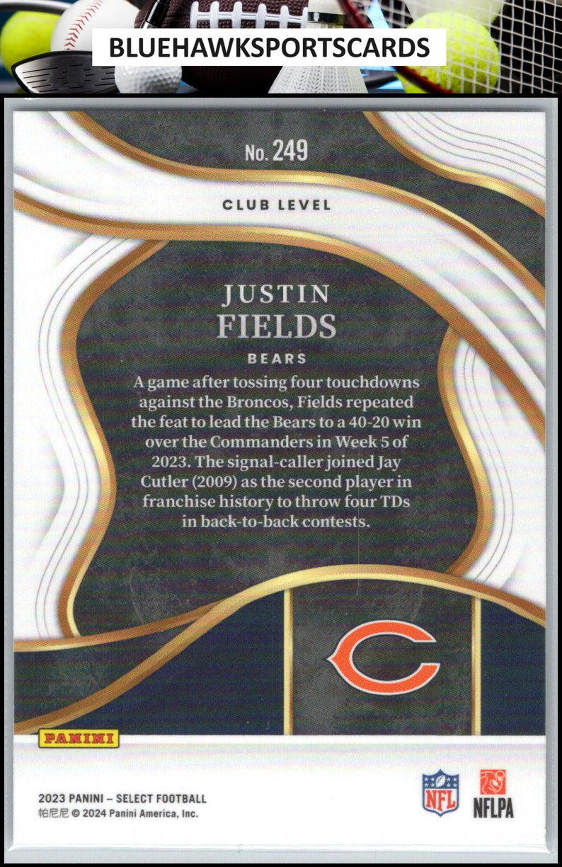 2023 Panini Select #249 Justin Fields