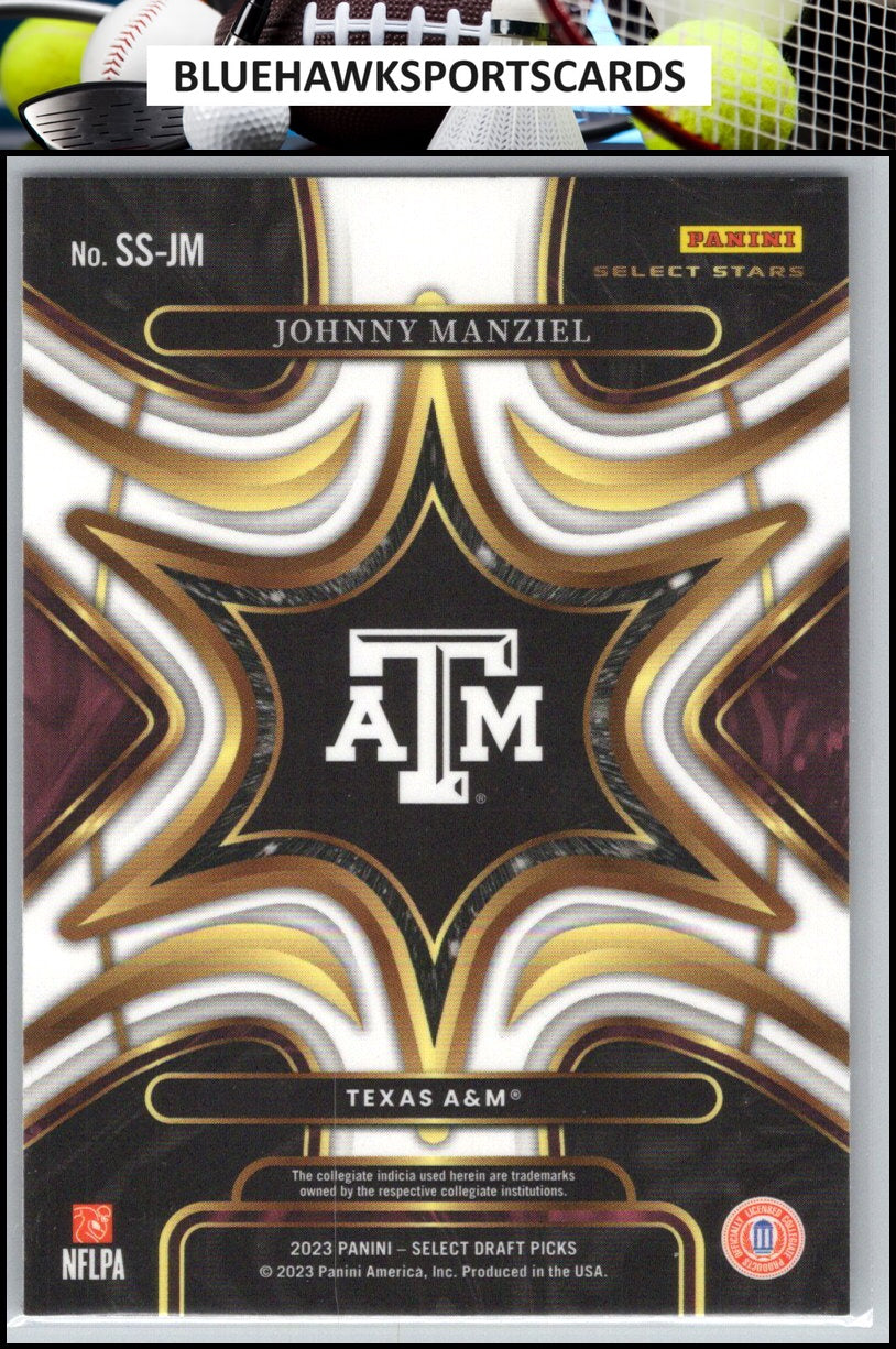2023 Panini Select Draft Picks #SS-JM Johnny Manziel Select Stars
