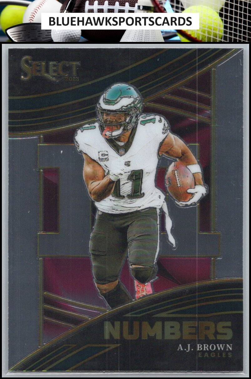2023 Panini Select #NMB-ABR A.J. Brown Numbers
