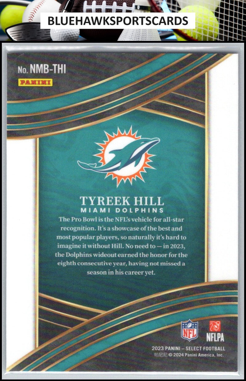 2023 Panini Select #NMB-THI Tyreek Hill Numbers