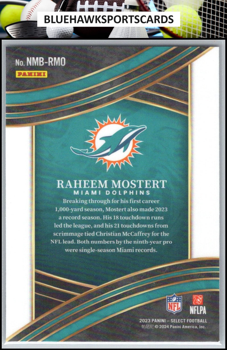 2023 Panini Select #NMB-RMO Raheem Mostert Numbers