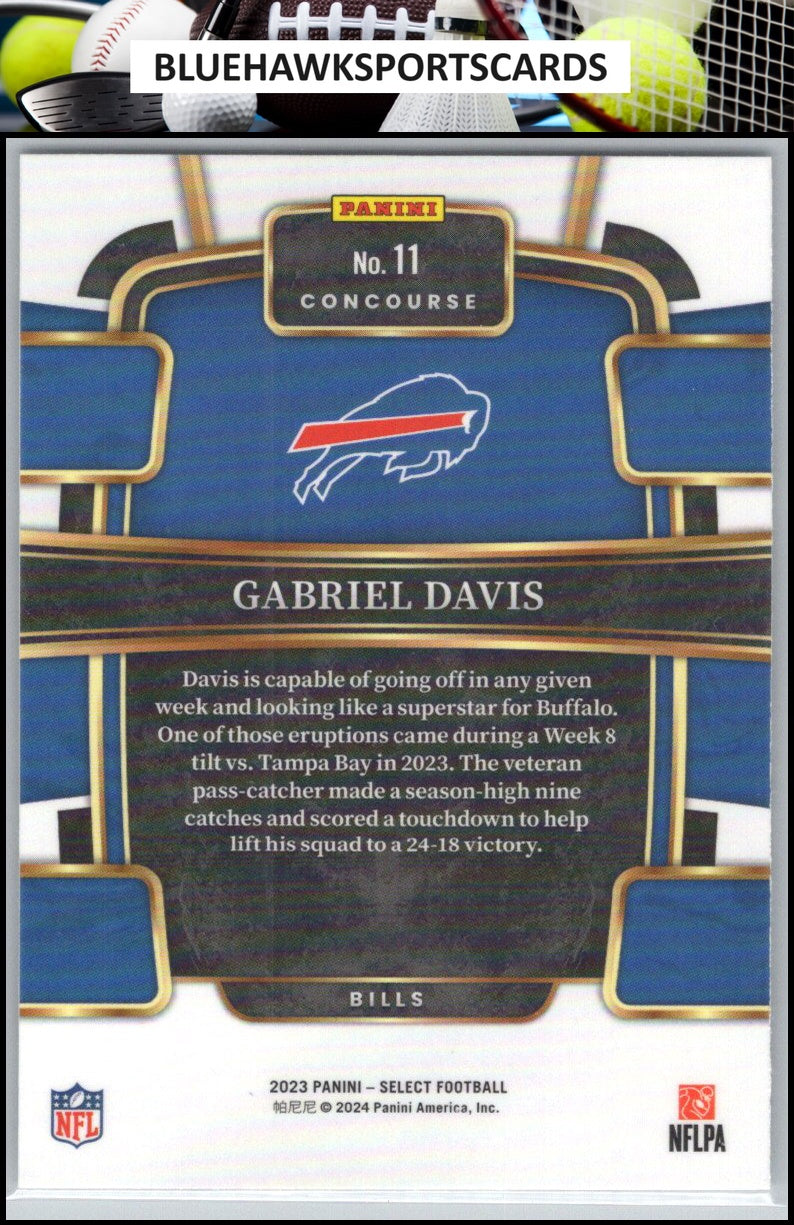 2023 Panini Select #11 Gabriel Davis