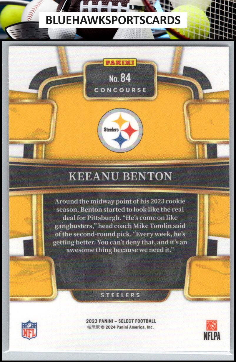 2023 Panini Select #84 Keeanu Benton