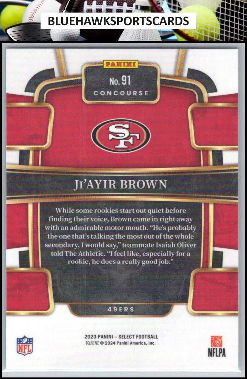 2023 Panini Select #91 Ji'Ayir Brown