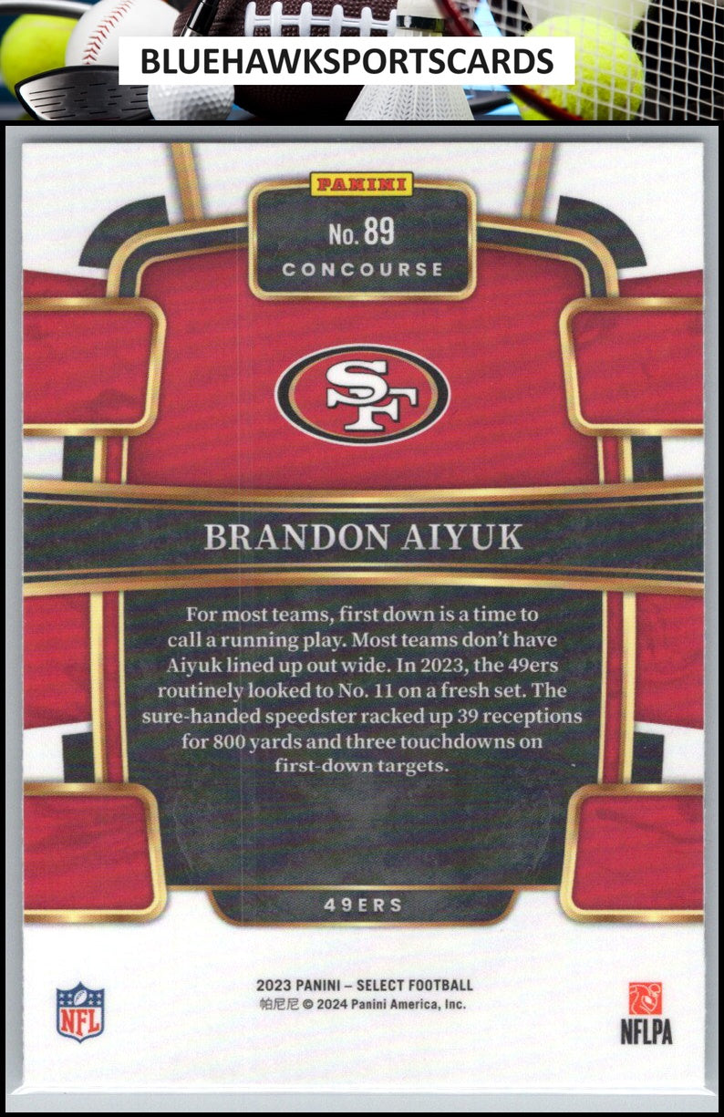 2023 Panini Select #89 Brandon Aiyuk