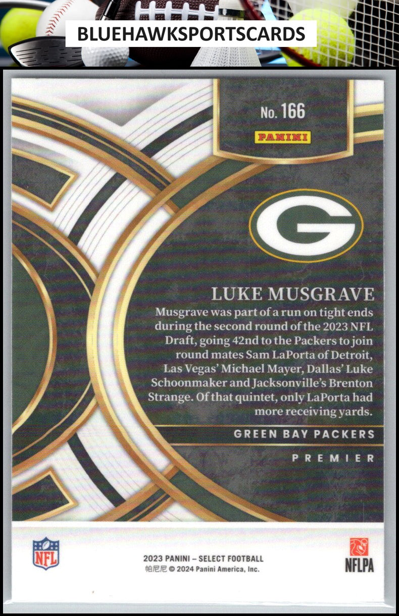 2023 Panini Select #166 Luke Musgrave