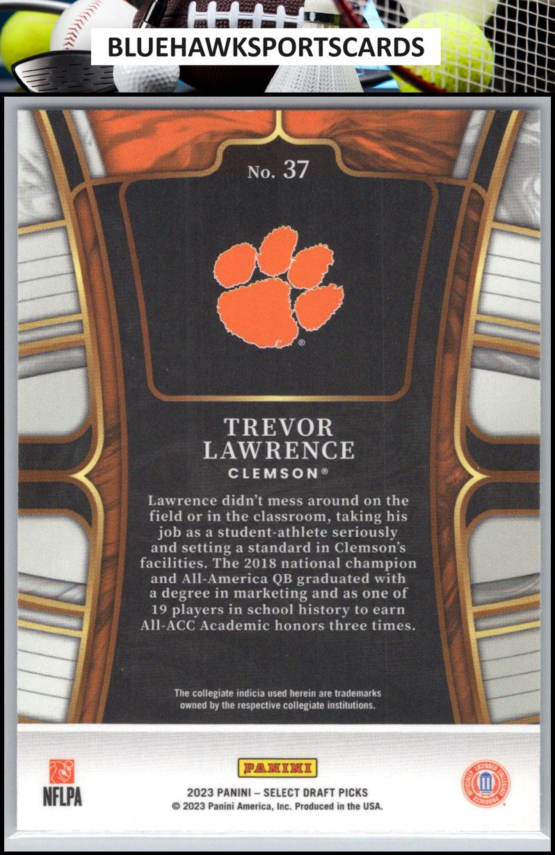 2023 Panini Select Draft Picks #37 Trevor Lawrence Blue Retail