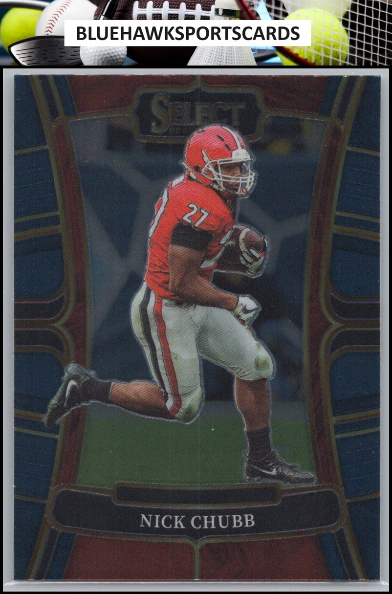 2023 Panini Select Draft Picks #45 Nick Chubb Blue Retail
