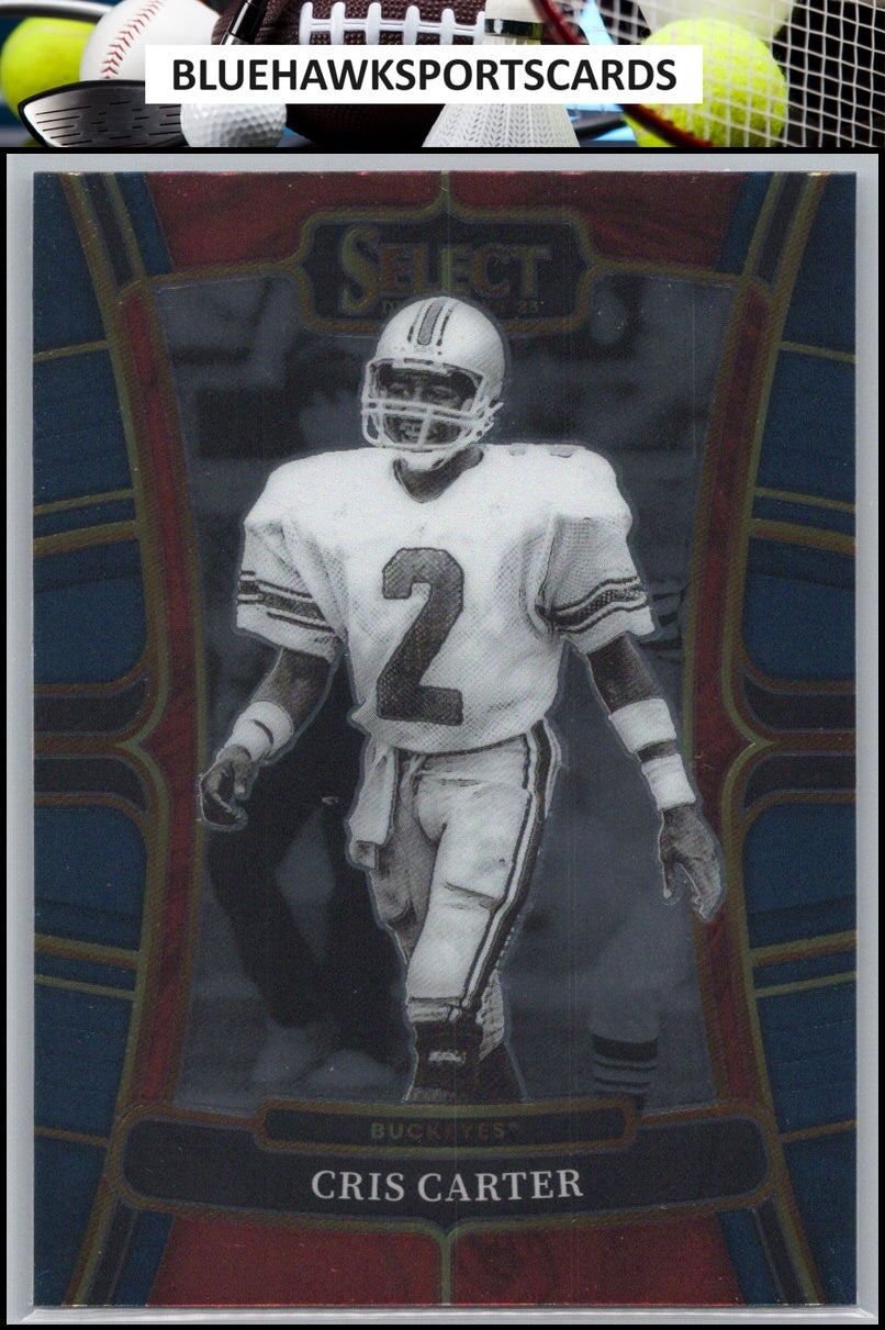 2023 Panini Select Draft Picks #93 Cris Carter Blue Retail