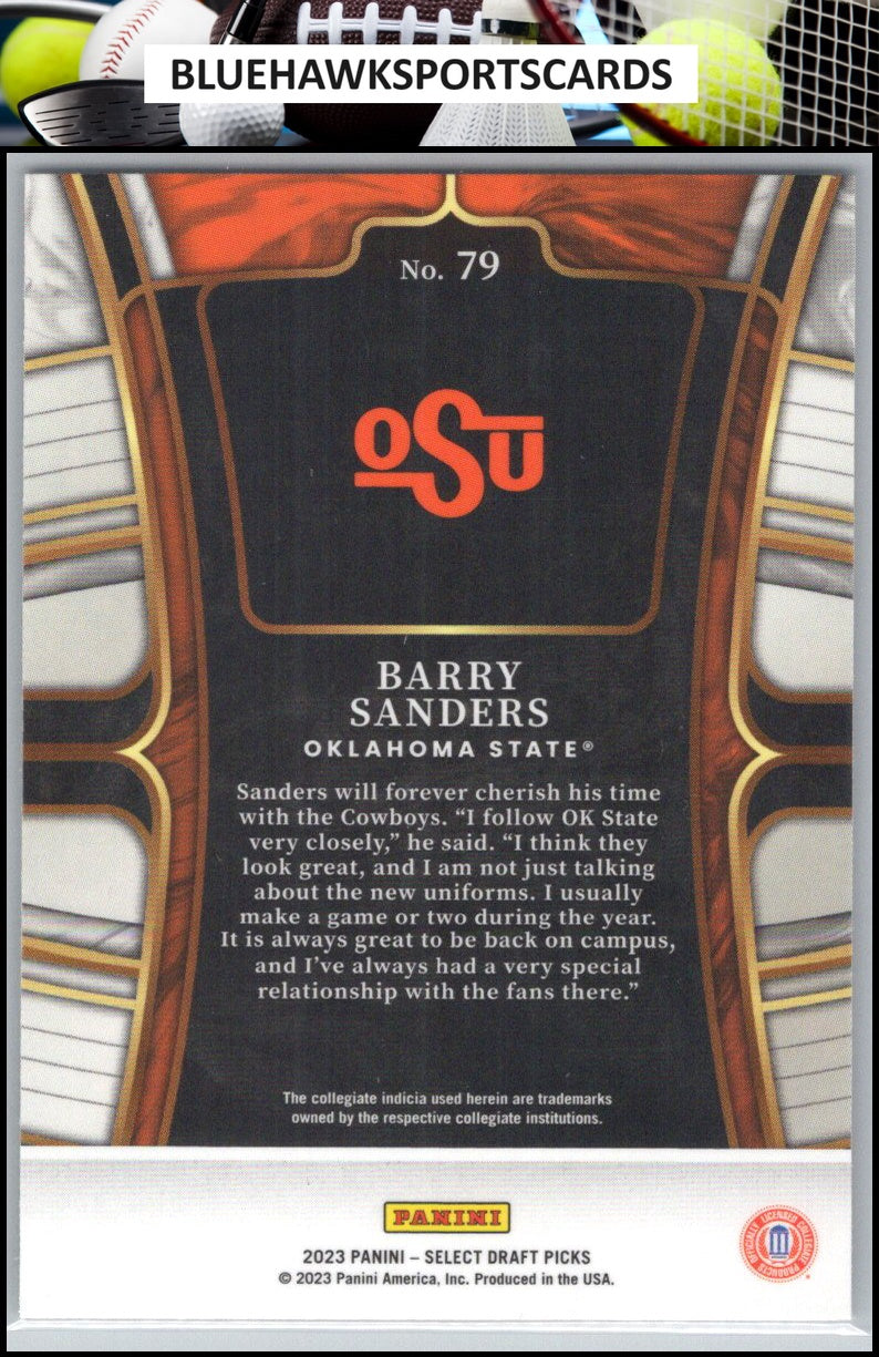 2023 Panini Select Draft Picks #79 Barry Sanders Blue Retail