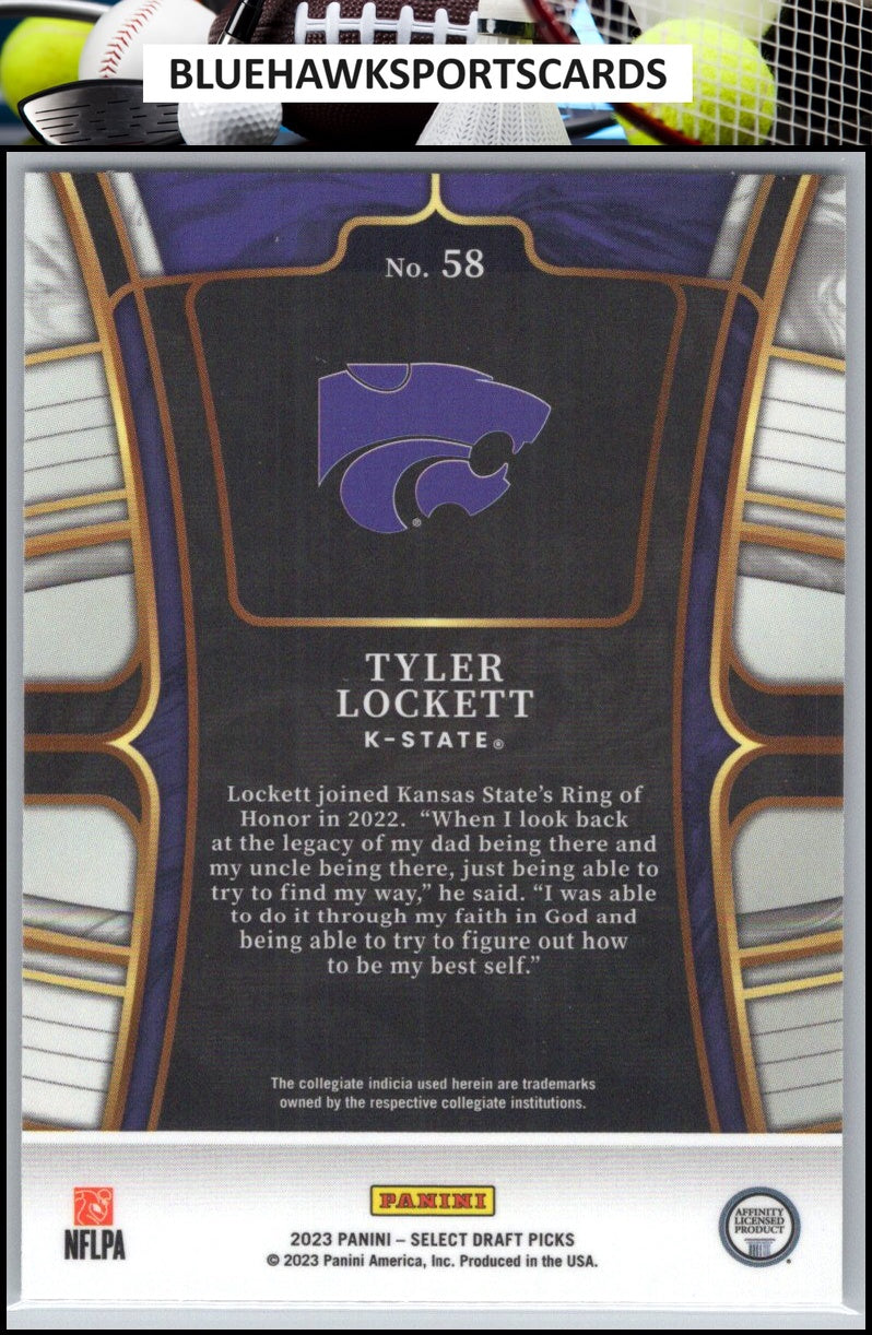 2023 Panini Select Draft Picks #58 Tyler Lockett Blue Retail