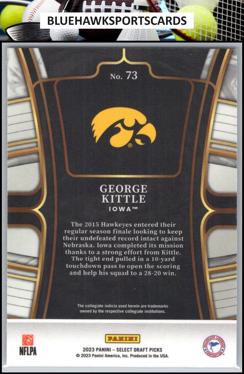 2023 Panini Select Draft Picks #73 George Kittle Blue Retail