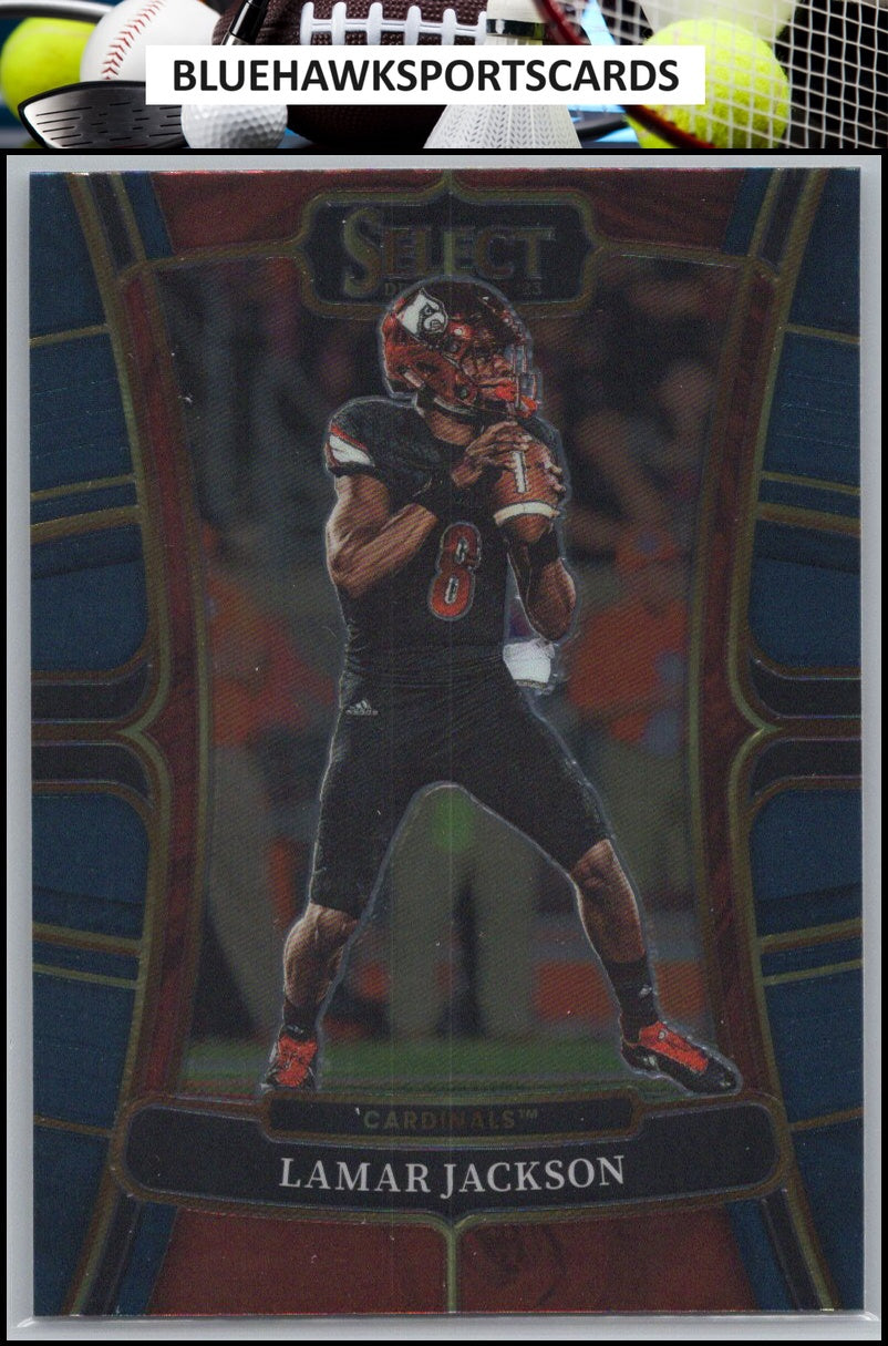 2023 Panini Select Draft Picks #35 Lamar Jackson Blue Retail