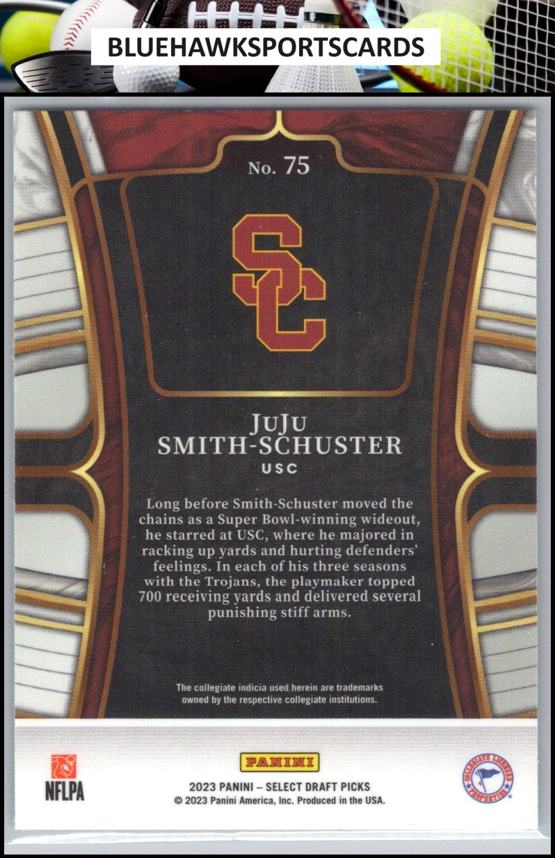2023 Panini Select Draft Picks #75 JuJu Smith-Schuster Blue Retail