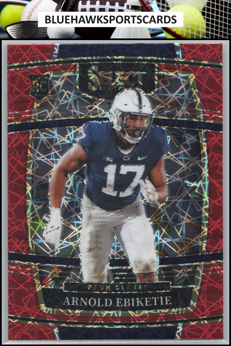 2022 Panini Select Draft Picks #73 Arnold Ebiketie Red Lazer Prizm