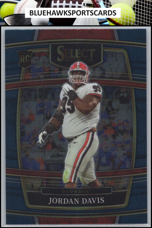 2022 Panini Select Draft Picks #80 Jordan Davis Blue (Retail Base)