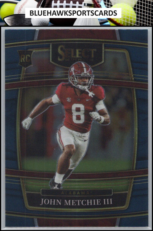 2022 Panini Select Draft Picks #9 John Metchie III Blue (Retail Base)