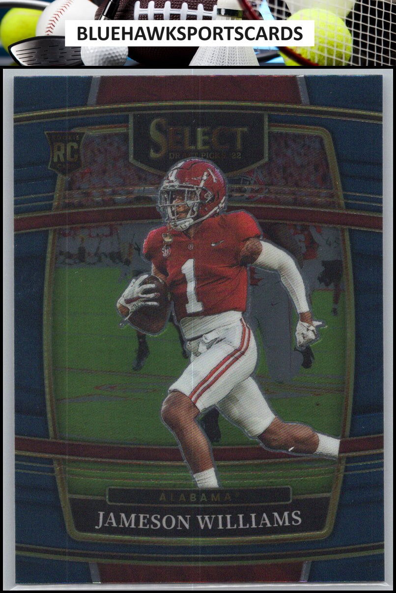 2022 Panini Select Draft Picks #52 Jameson Williams Blue (Retail Base)