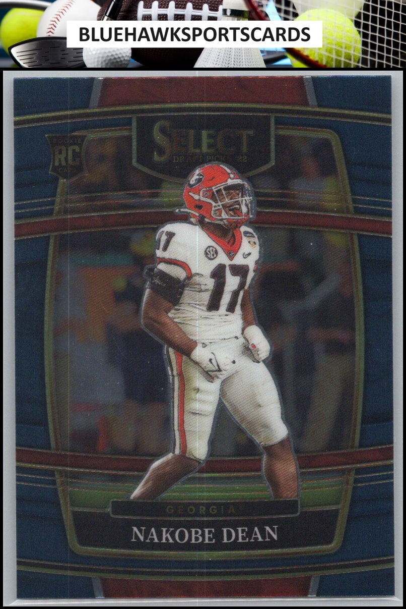 2022 Panini Select Draft Picks #37 Nakobe Dean Blue (Retail Base)