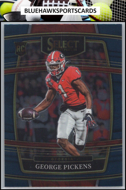 2022 Panini Select Draft Picks #94 George Pickens Blue (Retail Base)