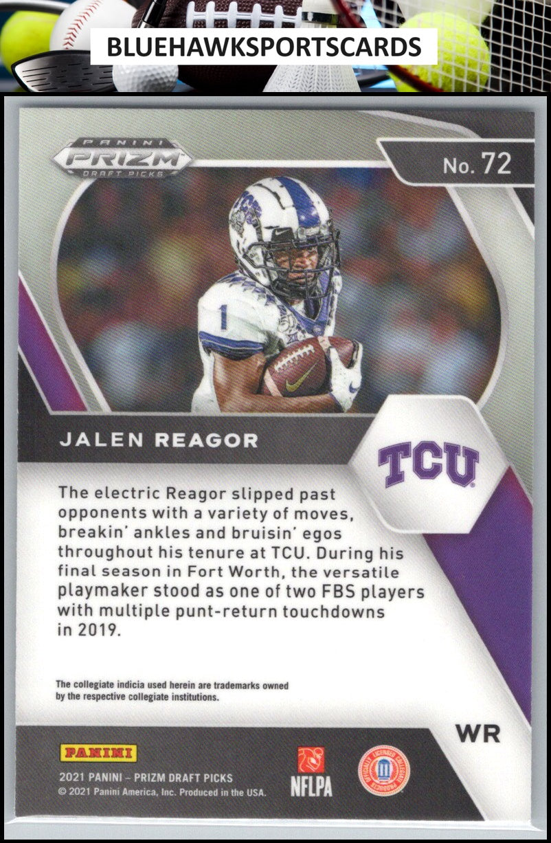2021 Panini Prizm Draft Picks Collegiate #72 Jalen Reagor