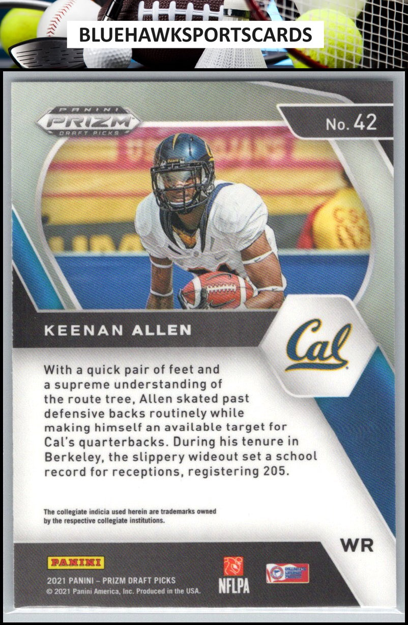 2021 Panini Prizm Draft Picks Collegiate #42 Keenan Allen