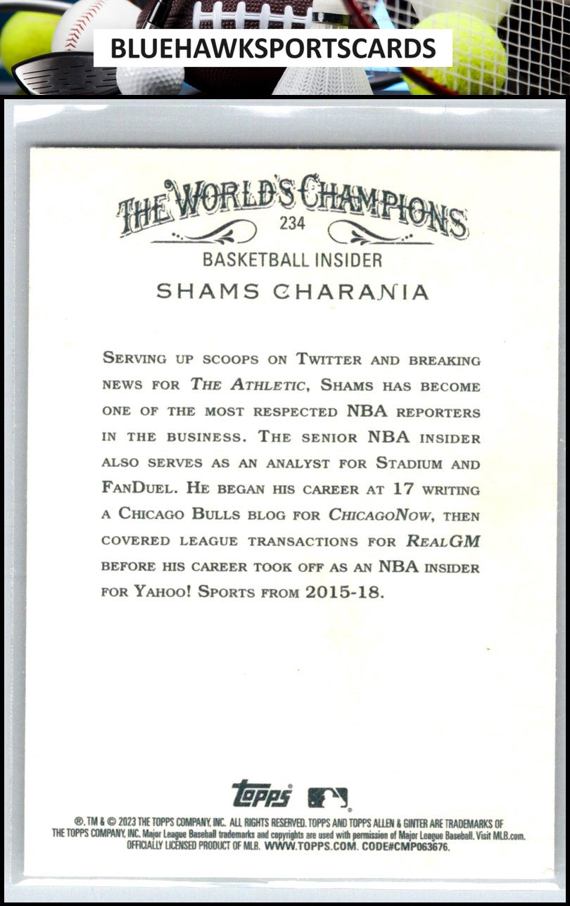 2023 Topps Allen & Ginter #234 Shams Charania