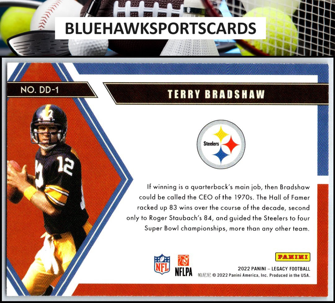 2022 Panini Legacy #DD-1 Terry Bradshaw Decade of Dominance