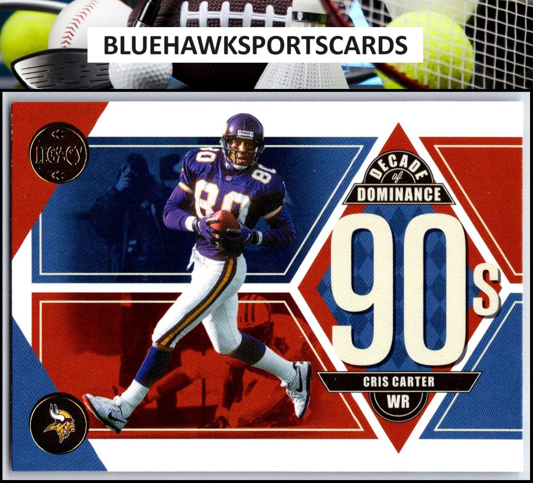 2022 Panini Legacy #DD-4 Cris Carter Decade of Dominance
