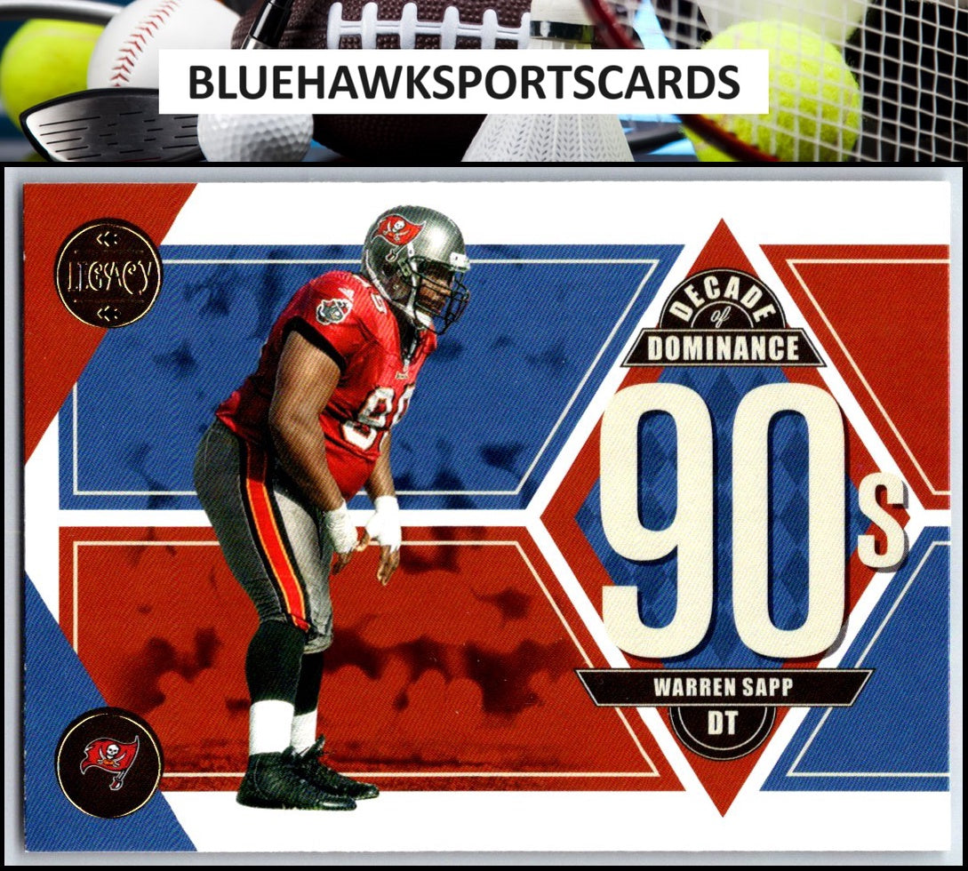 2022 Panini Legacy #DD-9 Warren Sapp Decade of Dominance