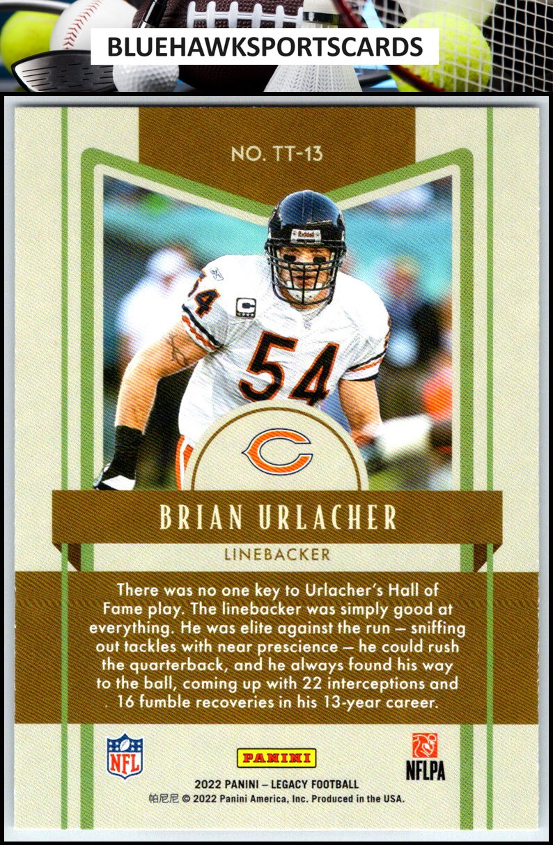 2022 Panini Legacy #TT-13 Brian Urlacher Timeless Talents