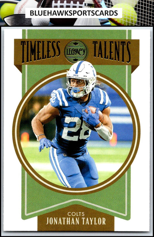 2022 Panini Legacy #TT-7 Jonathan Taylor Timeless Talents