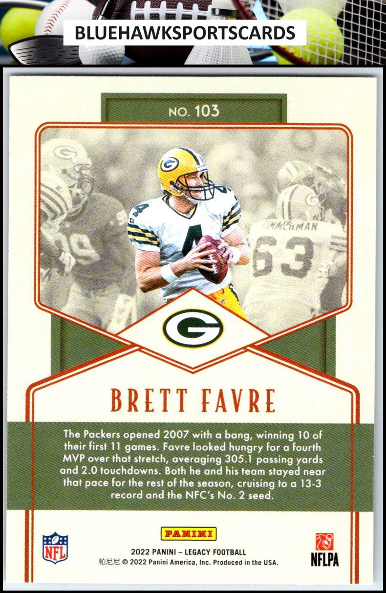 2022 Panini Legacy #103 Brett Favre
