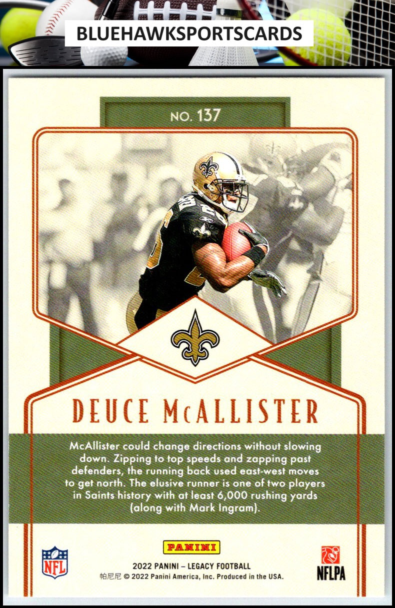2022 Panini Legacy #137 Deuce McAllister