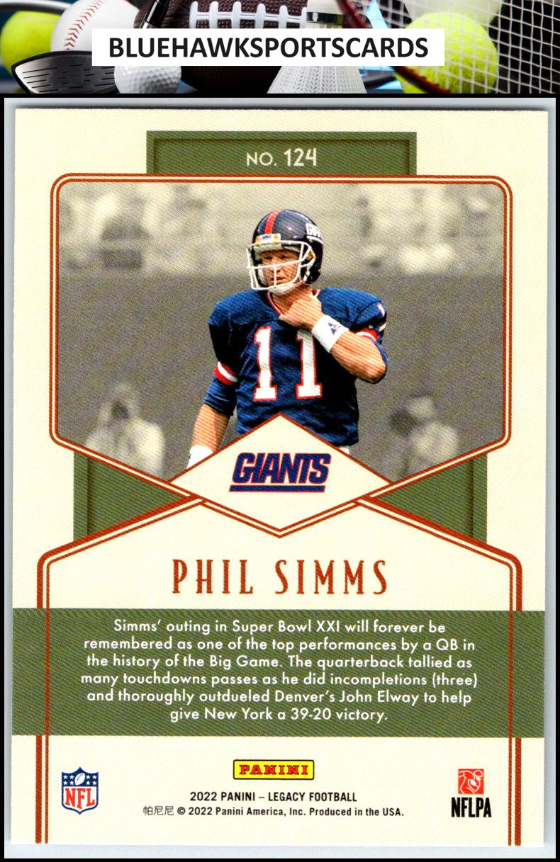 2022 Panini Legacy #124 Phil Simms
