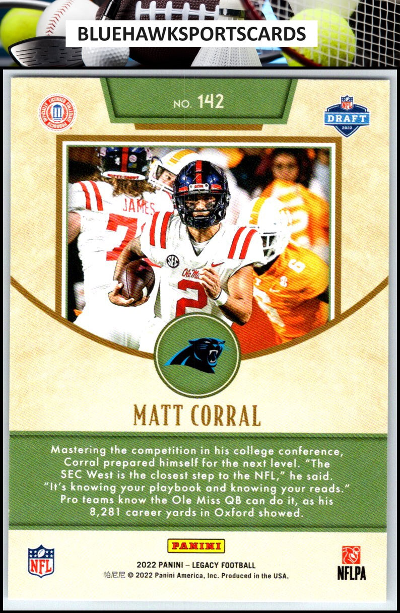 2022 Panini Legacy #142 Matt Corral