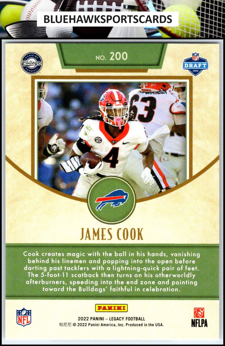2022 Panini Legacy #200 James Cook