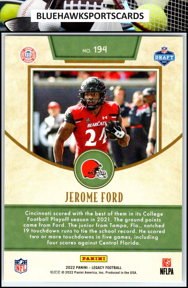 2022 Panini Legacy #194 Jerome Ford