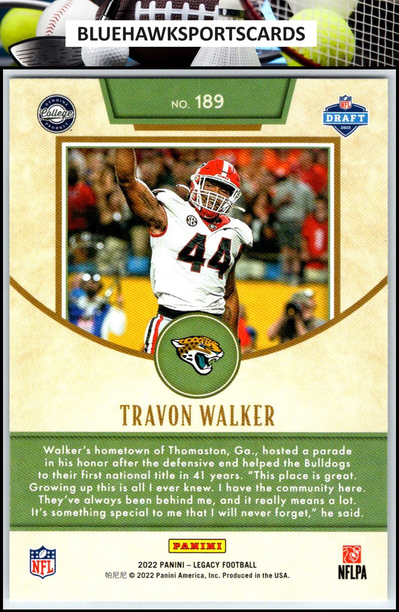 2022 Panini Legacy #189 Travon Walker
