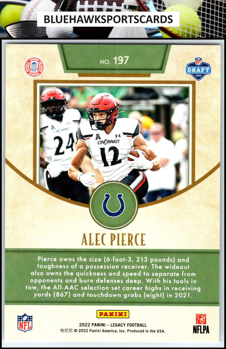 2022 Panini Legacy #197 Alec Pierce